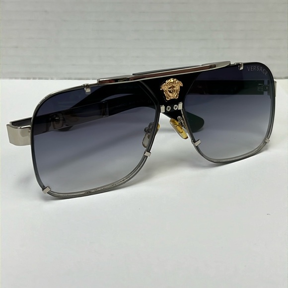 Versace Other - Versace Silver and Gradient Gray Sunglasses